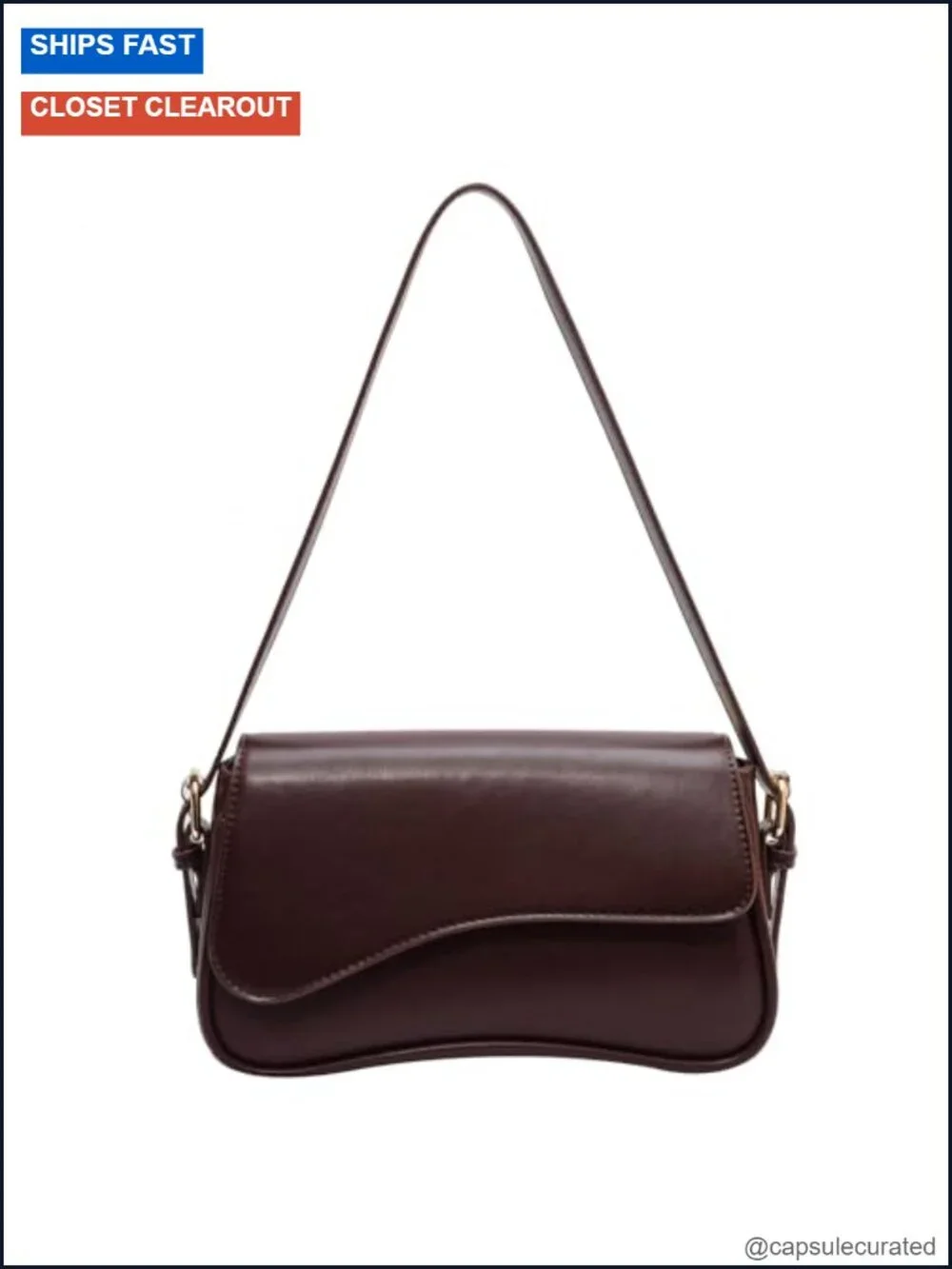 Women's Vegan Leather Y2K Hobo Shoulder Bag Crossbody Purse Retro Clutch with